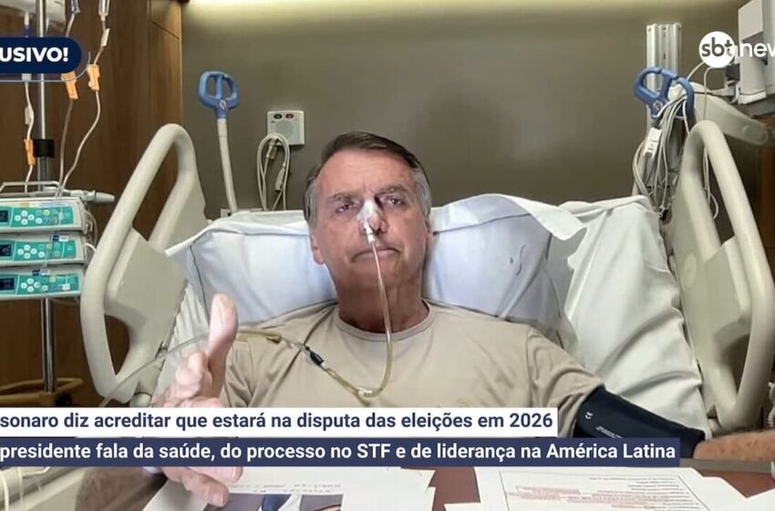  Bolsonaro diz que população não quer outro nome da direita como candidato que não seja ele