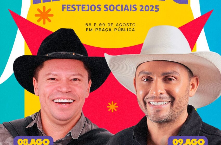  Prefeito Evilásio Mateus e deputada Roberta Arraes anunciam Mano Walter e Caninana como atrações principais dos festejos sociais de Nascente