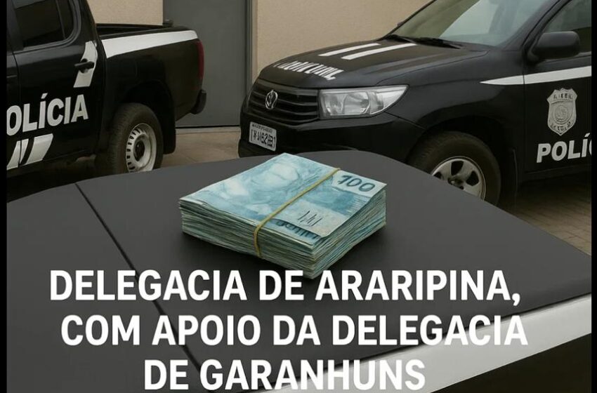  Polícia Civil recupera R$ 28 mil transferidos por engano via PIX em Araripina