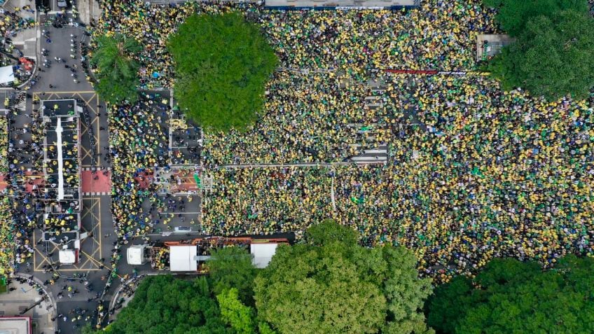  Ato por anistia reúne mais de 40 mil apoiadores de Bolsonaro na Avenida Paulista